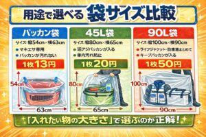 便利袋、釣行前後どちらでも使える・汚れと匂いを完全防止・水気があっても問題なし・1枚単位で無駄が出ない。釣太郎