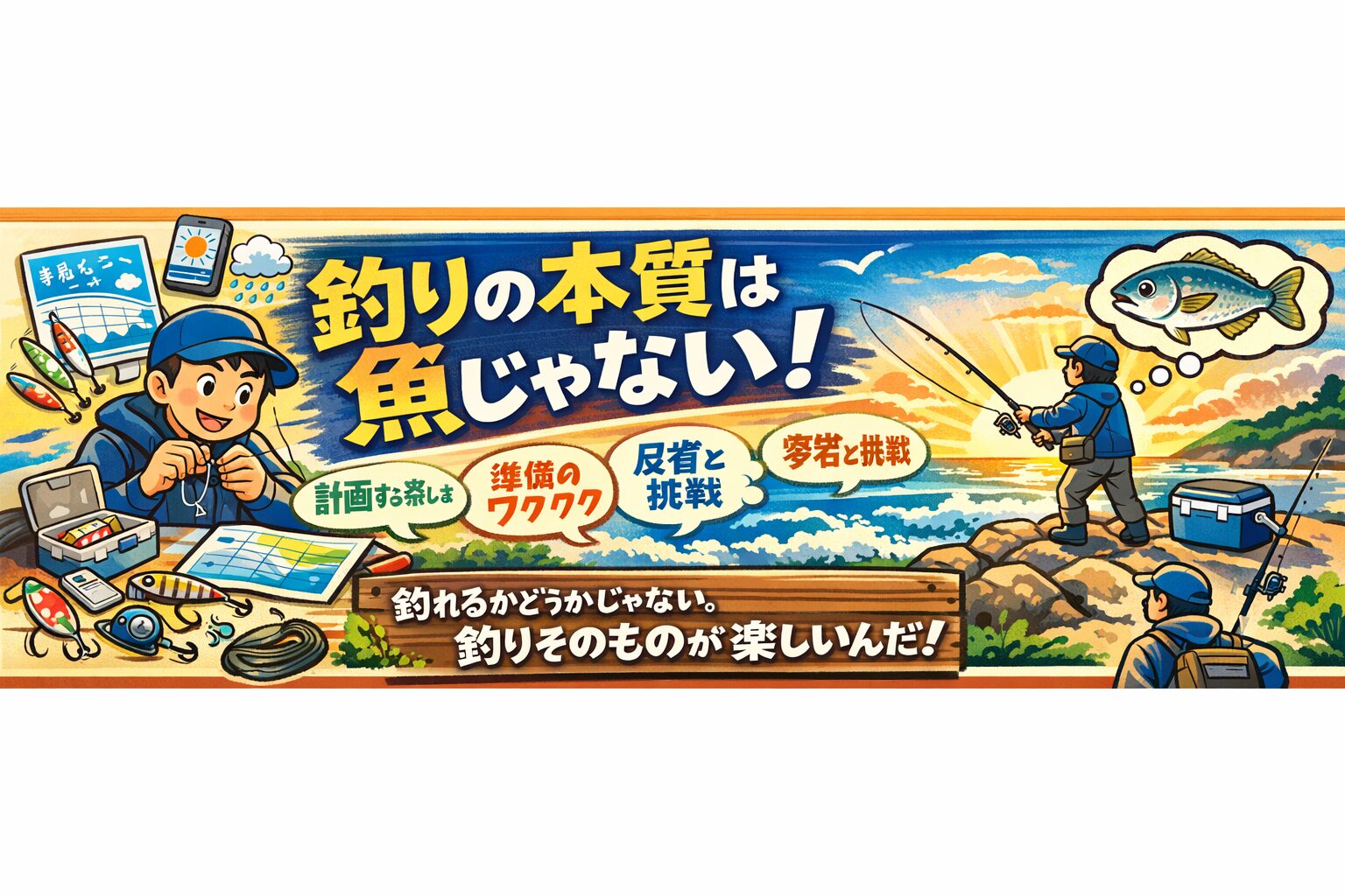 釣り人が本当に欲しているのは、魚ではありません。行く前の情報収集・前日の準備・釣れなかった理由を考える時間・次こそは、と思える余白。これらすべてを含めた「釣りという行為そのもの」釣太郎