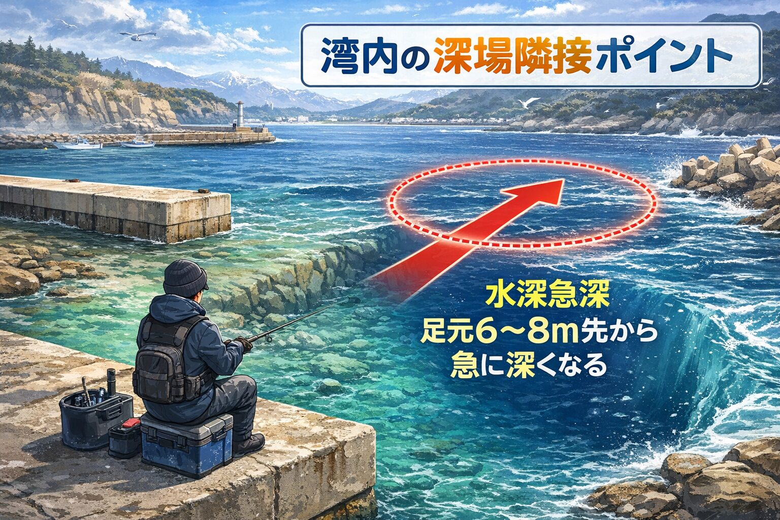 冬の南紀アオリは潮回りより場所が重要・大潮は潮が緩む地形を狙う・小潮回りはむしろチャンス・湾内＋深場隣接が最も確率が高い。釣太郎