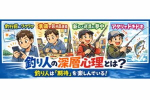 釣りの本当の魅力は結果ではなく期待の連続。釣り人はすでに 釣る前から幸せになっている。釣太郎