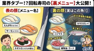 【業界タブー？】回転寿司の「あのネタ」の正体とは？釣り人だけが知っている「代用魚」の裏話。釣太郎
