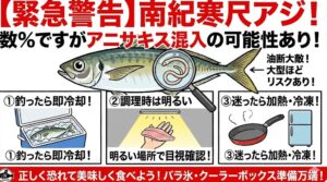 アジだから大丈夫は危険！南紀の寒尺アジに潜むアニサキス混入リスクと3つの回避術.釣太郎
