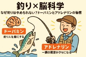 釣りは、ただ魚を釣るだけの行為ではありません。脳科学的にも「快感」と「興奮」を同時に味わえる、極めてユニークなレジャー。釣太郎