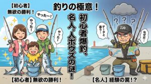 【釣りの極意】初心者が爆釣し、名人がボウズになる不思議な理由。釣太郎