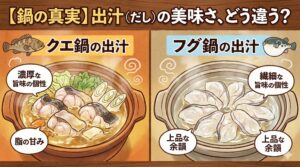 【鍋の真実】クエ鍋とフグ鍋、出汁（だし）の美味さはどう違う？魚の種類による「旨味の個性」を解説。釣太郎