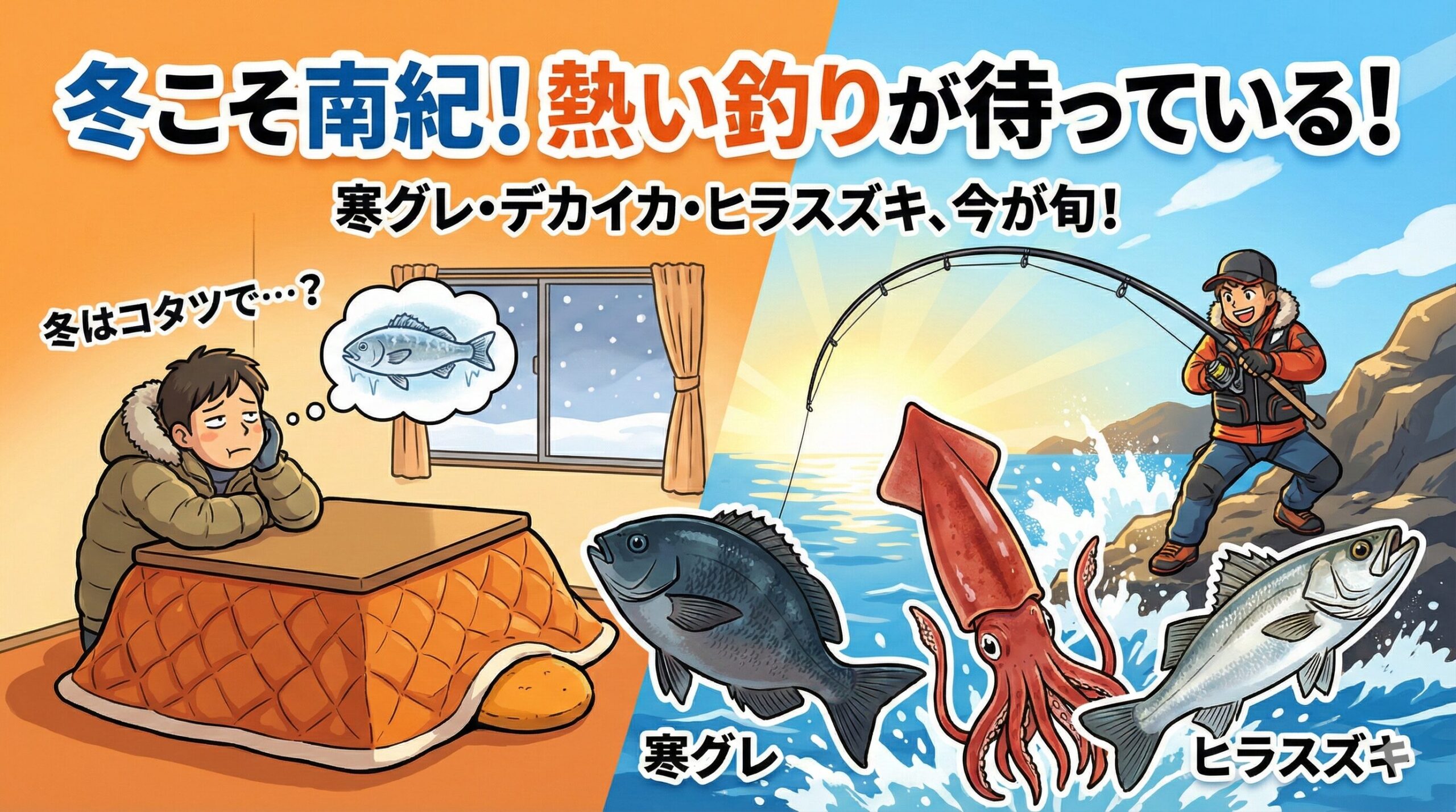 厳しさを補って余りある「釣果」と「感動」が、冬の南紀には待っています。釣太郎