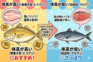 アジの世界では「太っていて背が高い」こそが美味しさの証明。釣太郎