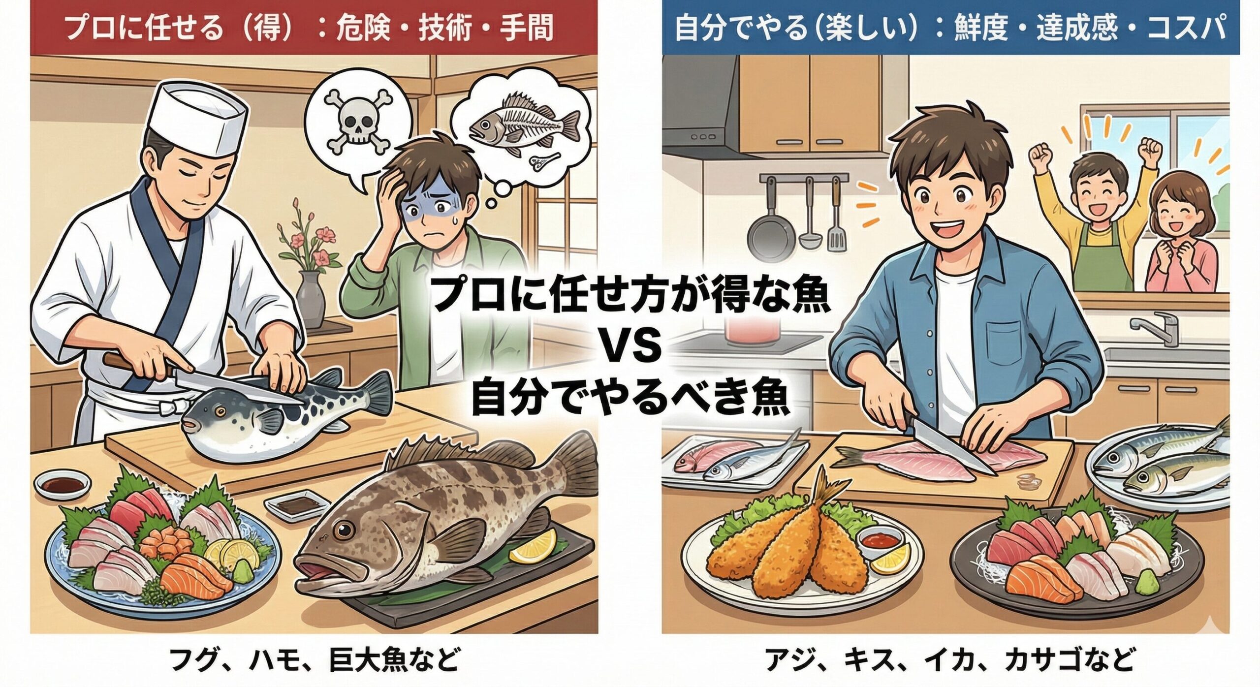 プロに任せた方が得な魚・自分でやるべき魚 〜失敗しない魚処理の基準を“科学的・実務的”にまとめた決定版〜釣太郎