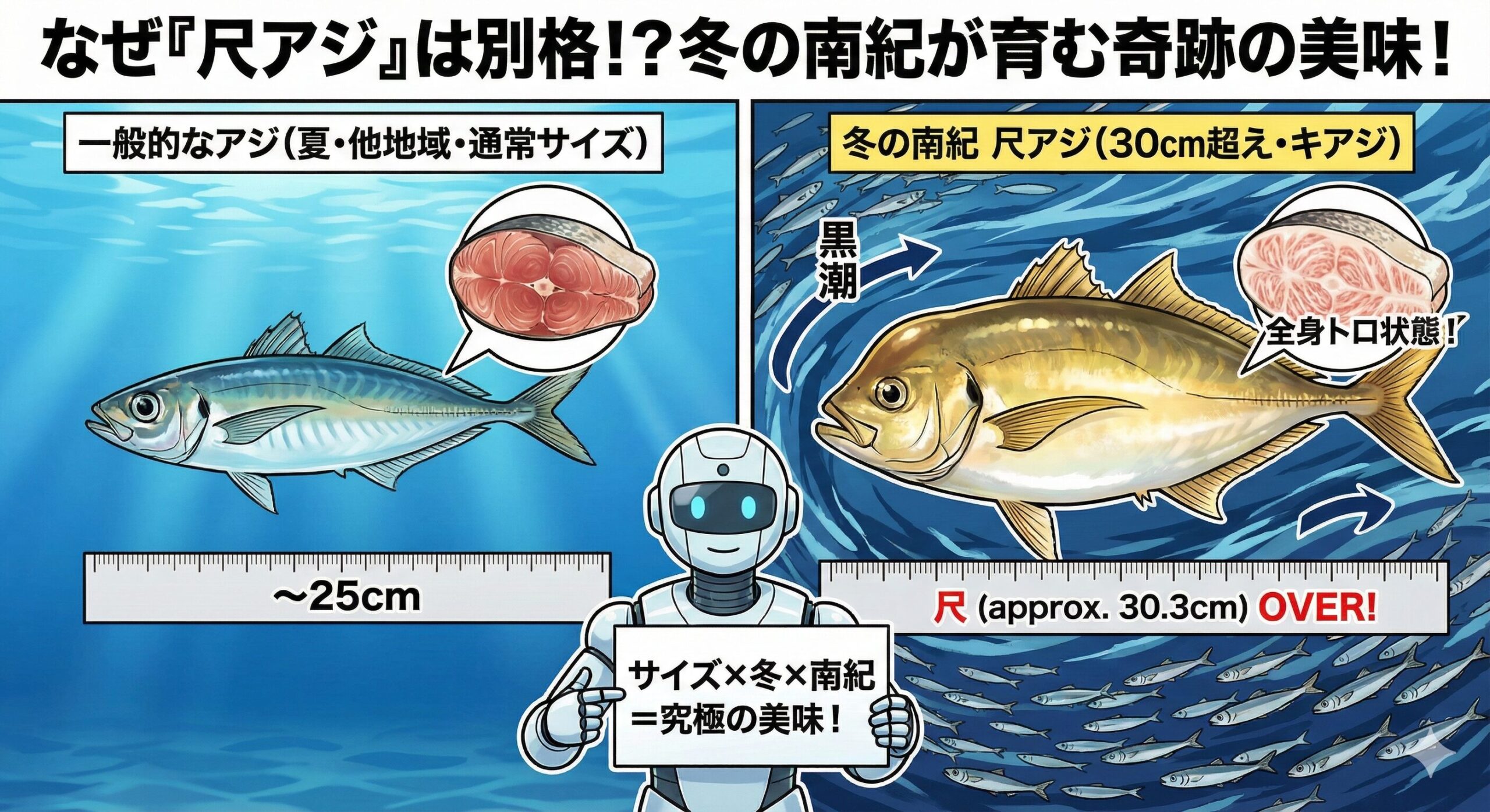 冬の南紀で狙う、一生モノの美味。「尺超えのサイズ」「冬という時期」「南紀という場所」。これがブランドの秘密。釣太郎