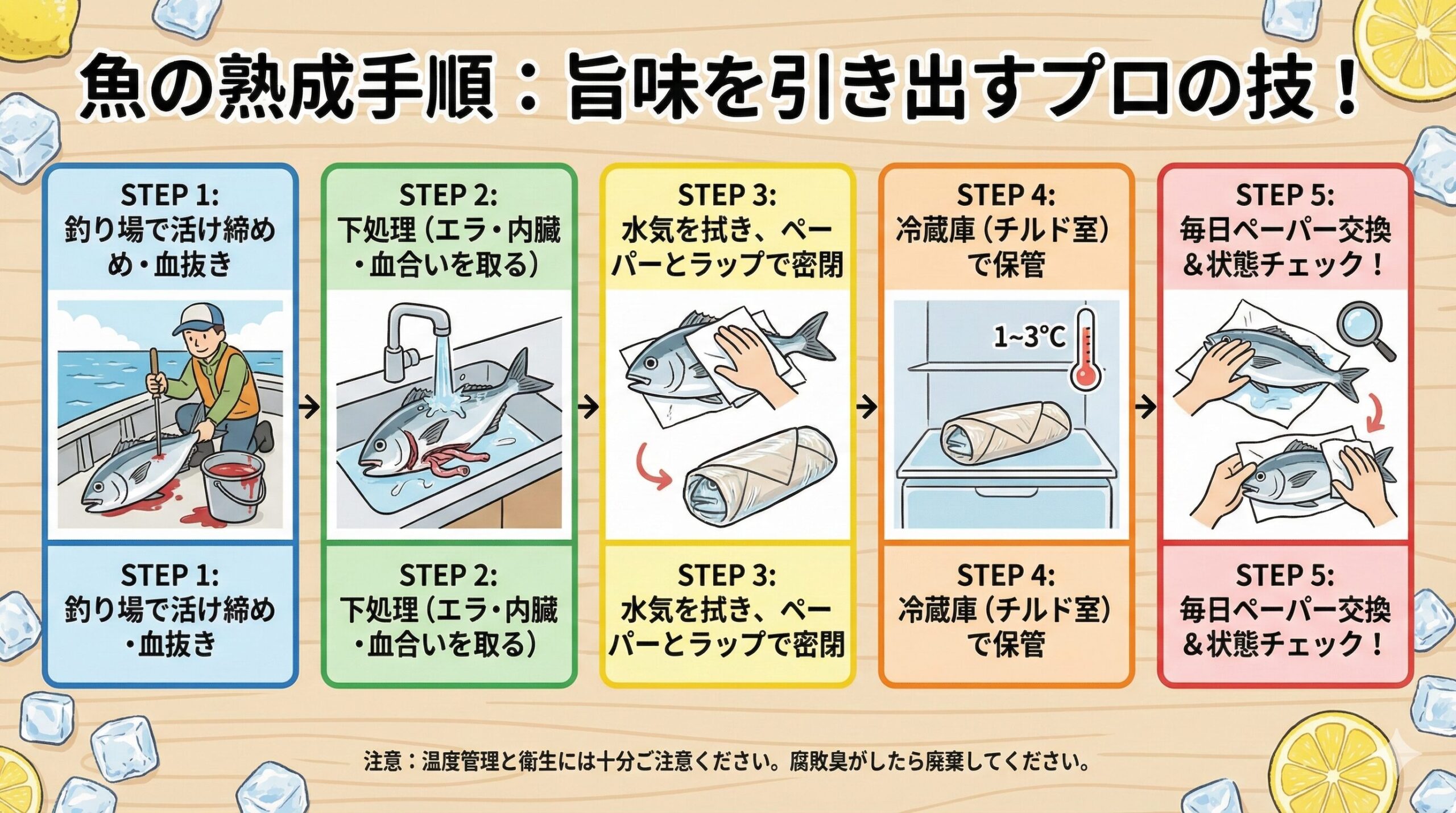 釣った魚を寝かせて旨味を引き出す「熟成（エイジング）」の方法を徹底解説。釣太郎