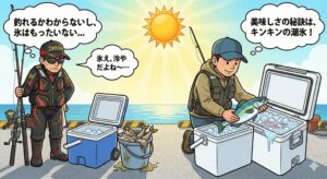 釣った魚を美味しく食べるために最も重要なことは、実は「締め方」よりも「冷却」です。釣太郎