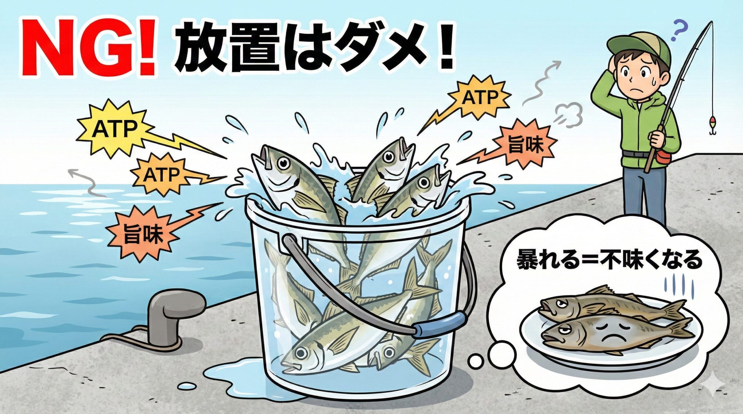 釣った魚を美味しく食べるための第一歩は、「暴れさせないこと」釣太郎