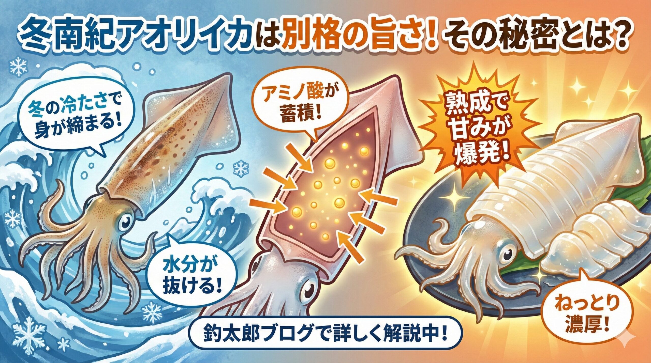 【冬こそ本番】寒さで甘みが爆発？南紀の冬アオリイカが「別格」に美味い理由と究極の食べ方。釣太郎