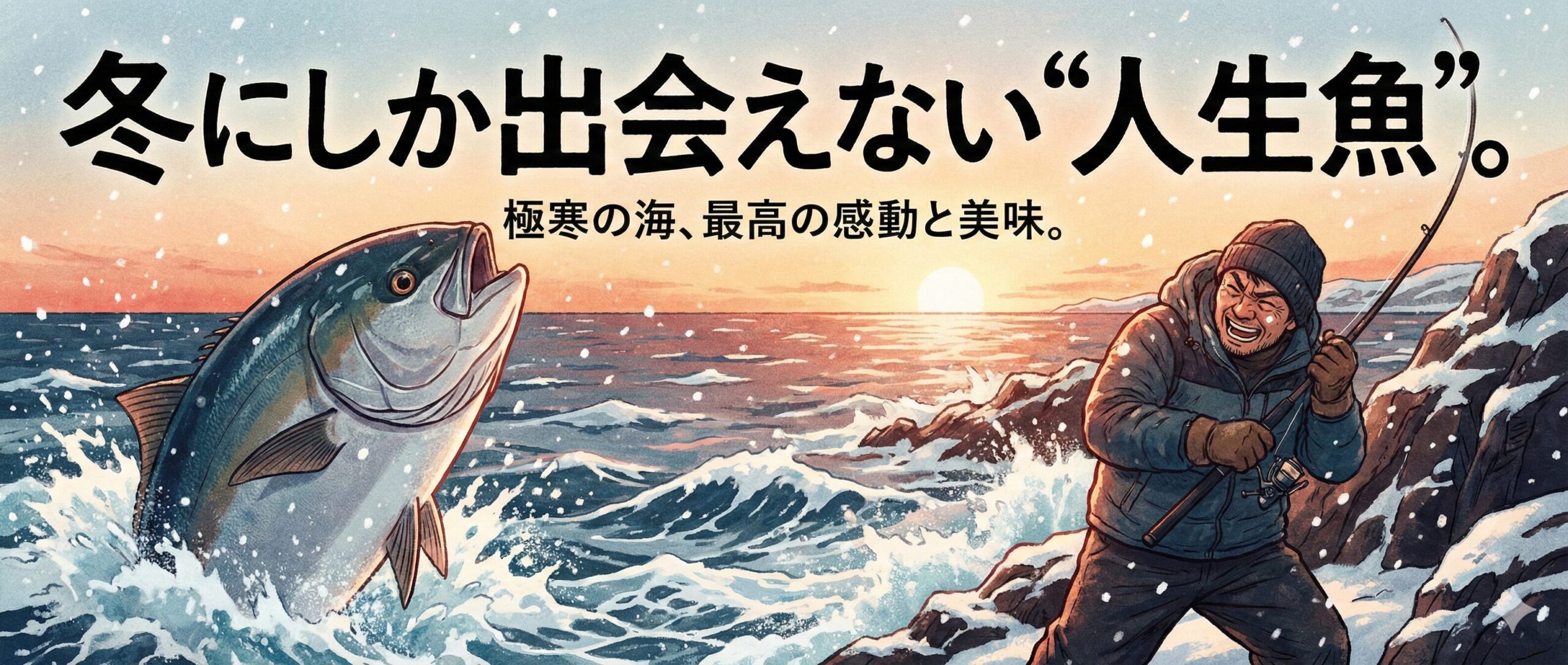 冬こそ釣り人の本番。極寒の海で出会う「人生を変える1匹」とは？【寒グレ・寒ブリ】釣太郎