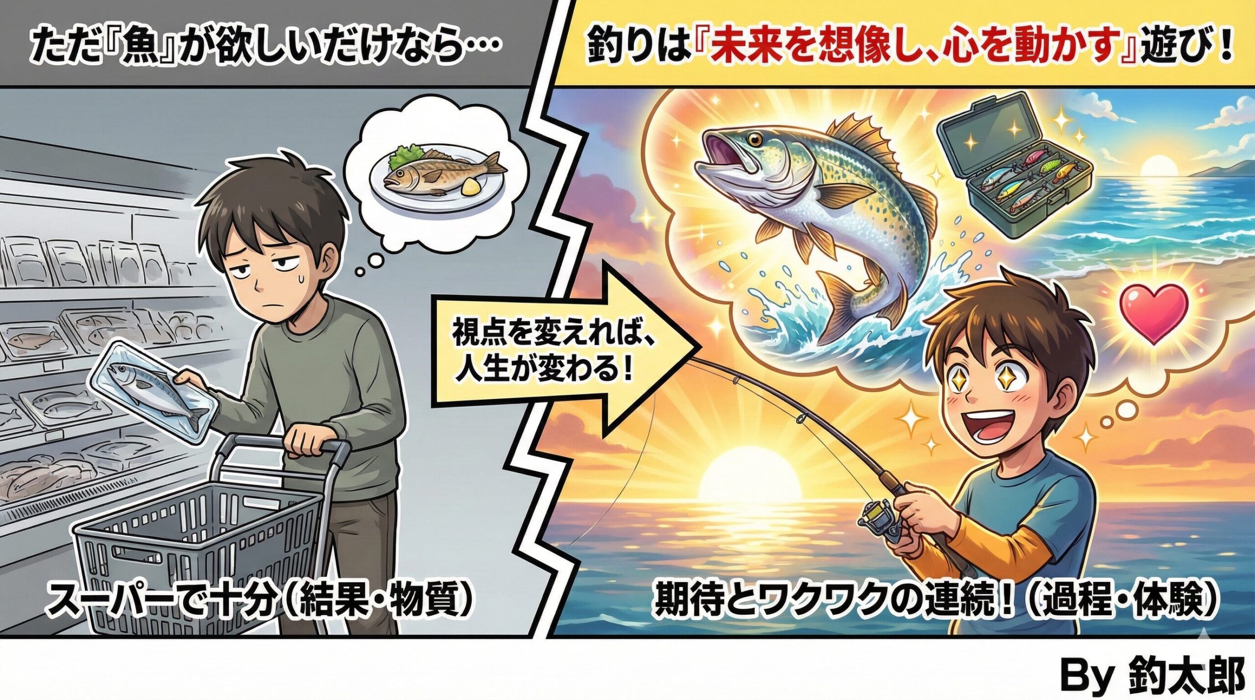 釣りは「魚を釣る」だけの遊びではない。未来を想像し、心を震わせる「時間」の旅.釣太郎