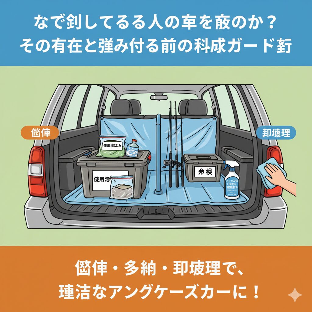 「釣り師の車＝臭い」という常識は、適切な管理で覆せます。釣太郎