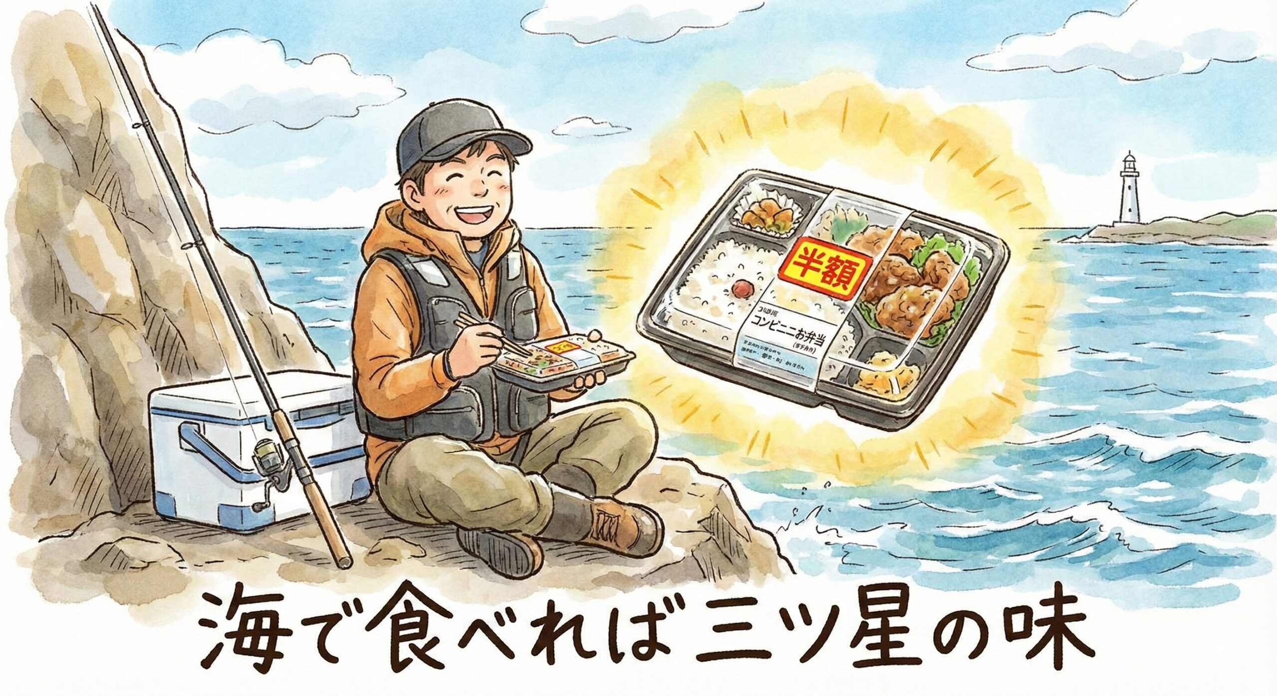 クソ不味いコンビニ弁当も、釣行時に海で食べると不思議なほど美味しい理由。釣太郎