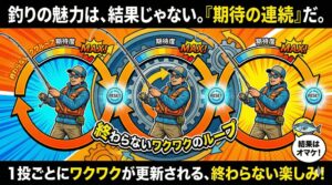 釣り人は「期待」を釣りに来ている「釣りの魅力は、結果ではありません。期待が連続する構造そのものです」釣太郎