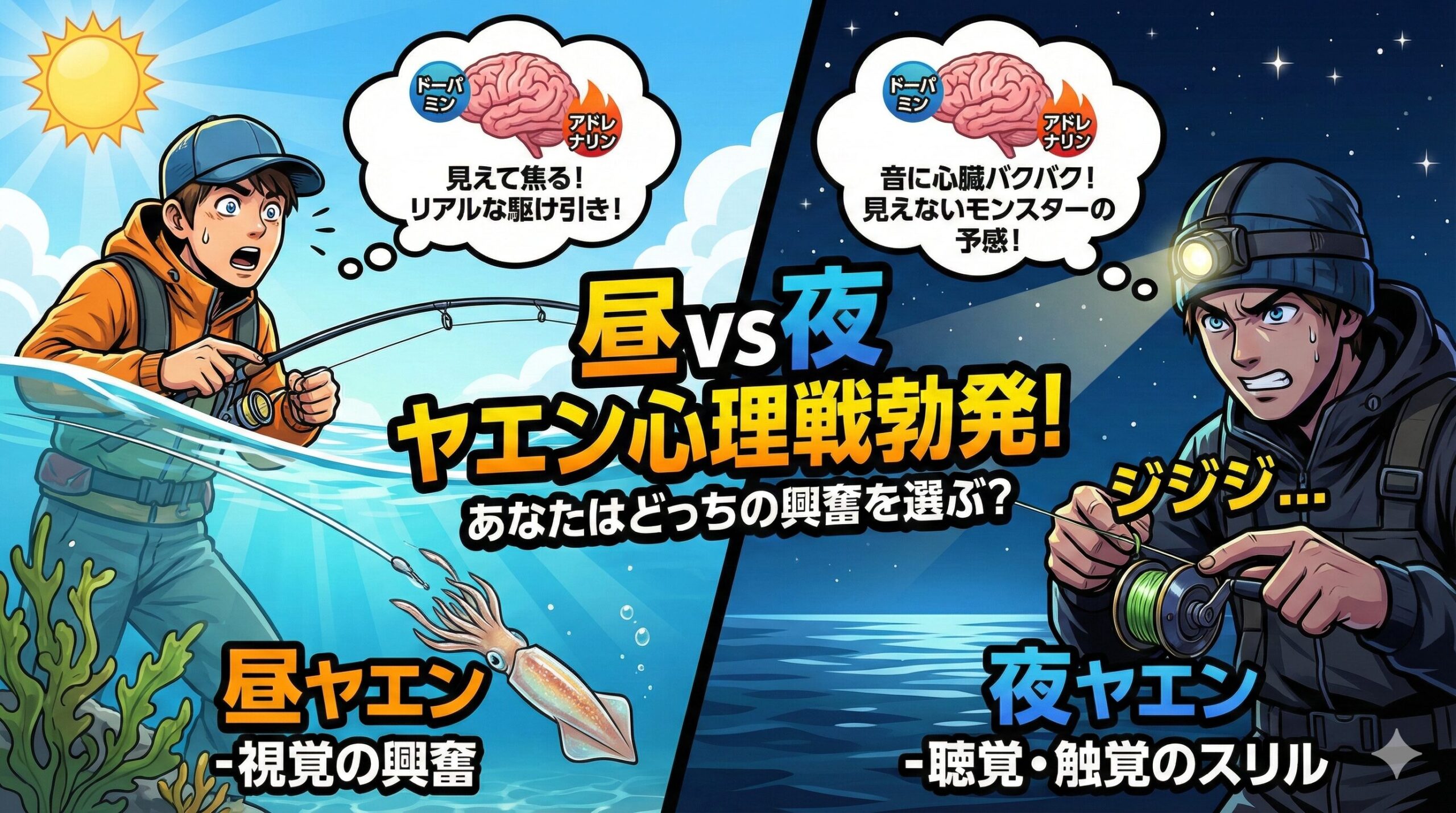 アオリイカ釣り、昼ヤエン vs 夜ヤエン心理戦。釣太郎