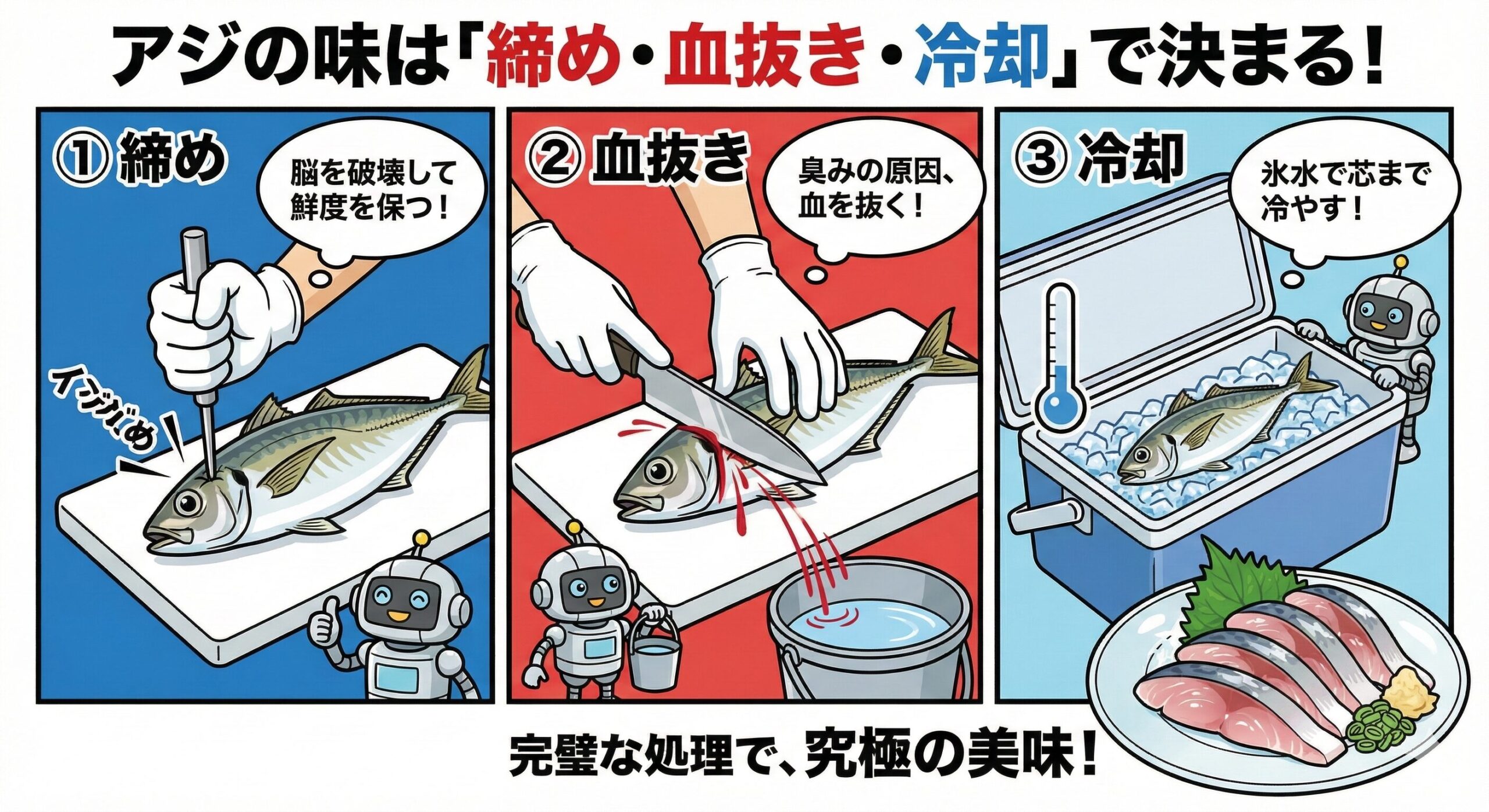 釣ったアジを一番美味しく持ち帰る方法【完全ガイド】釣太郎