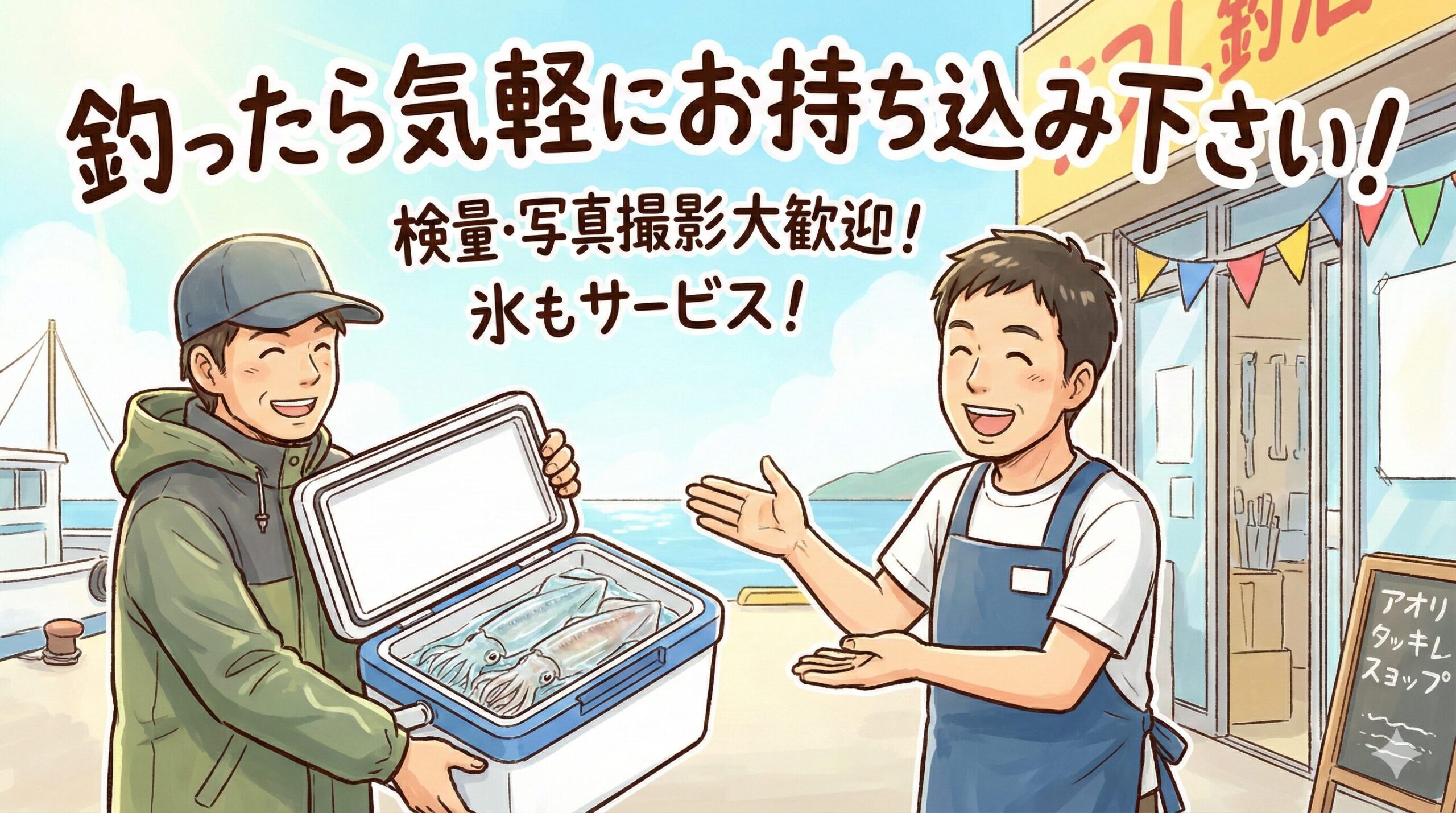 寒波到来！でも海の中は熱い！？冬のアオリイカ釣果＆お持ち込み大歓迎です.釣太郎