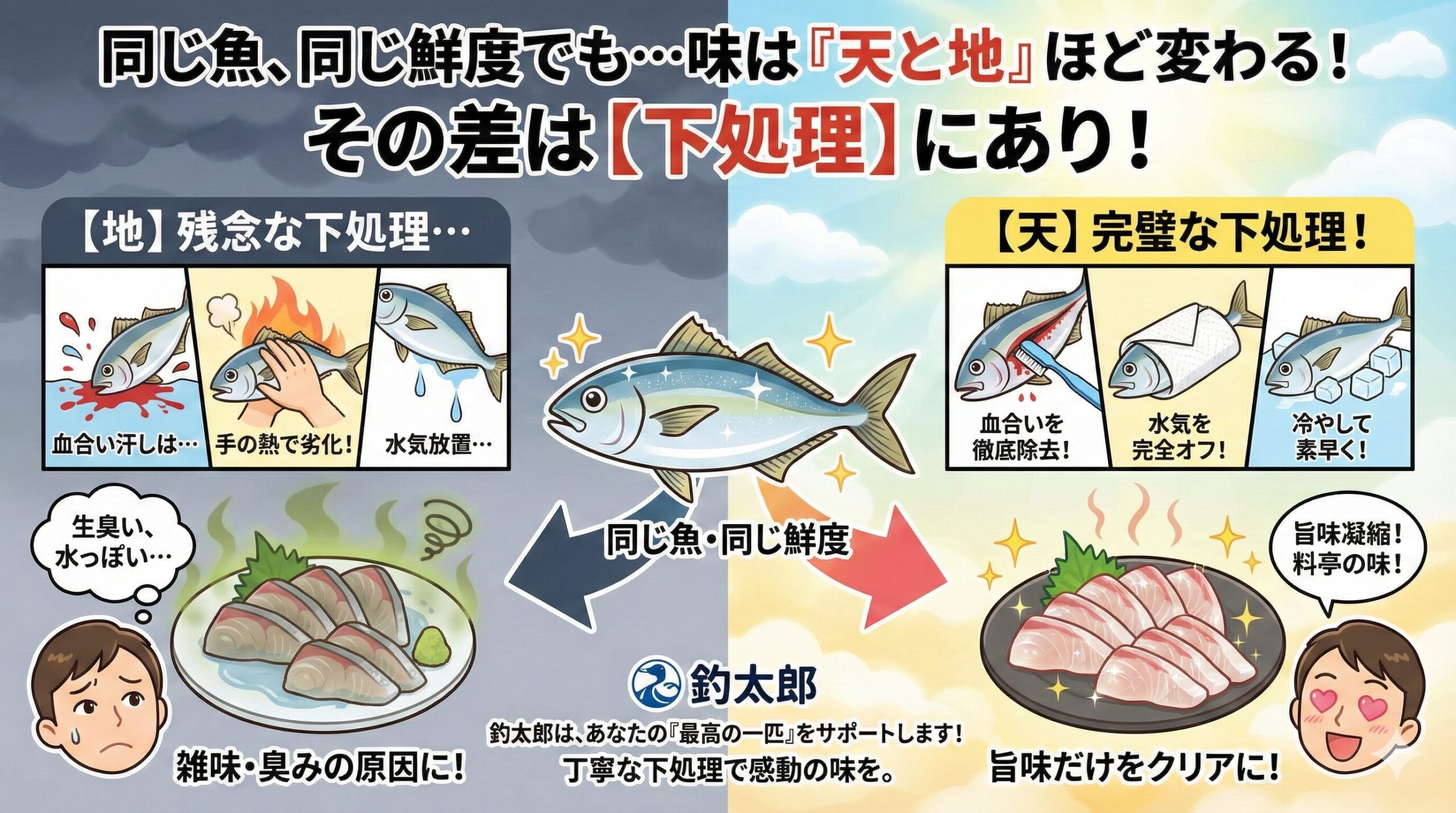 下処理は、魚を「単なるモノ」から「料理」へと昇華させる魔法.釣太郎