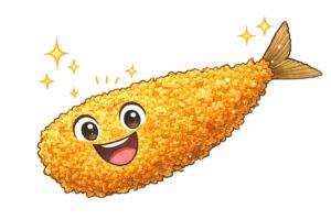 アジフライが国民食になったのは、「日本の海でたくさん獲れ（供給）」、「安くて扱いやすく（経済）」、「ご飯に合う最高のおかず（味）」釣太郎