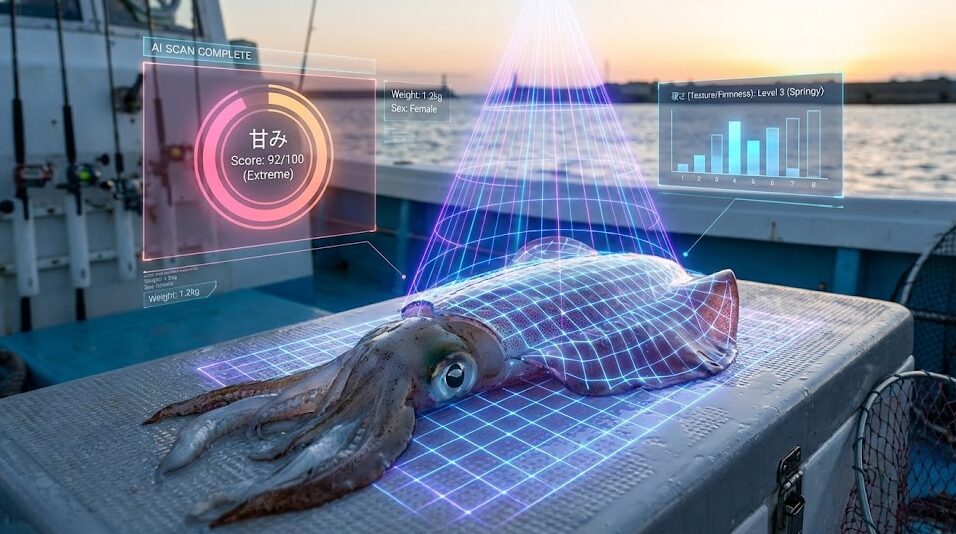 アオリイカの個体差は・甘み：最大2.5倍・旨味：約2倍・価格：最大2倍 ・満足度：段違い。釣太郎