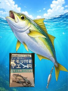 冬の南紀ヤエン釣り。 底釣りを徹底し、アオリイカの定位ポイントを攻める。アジの頭を浮かせる。釣太郎