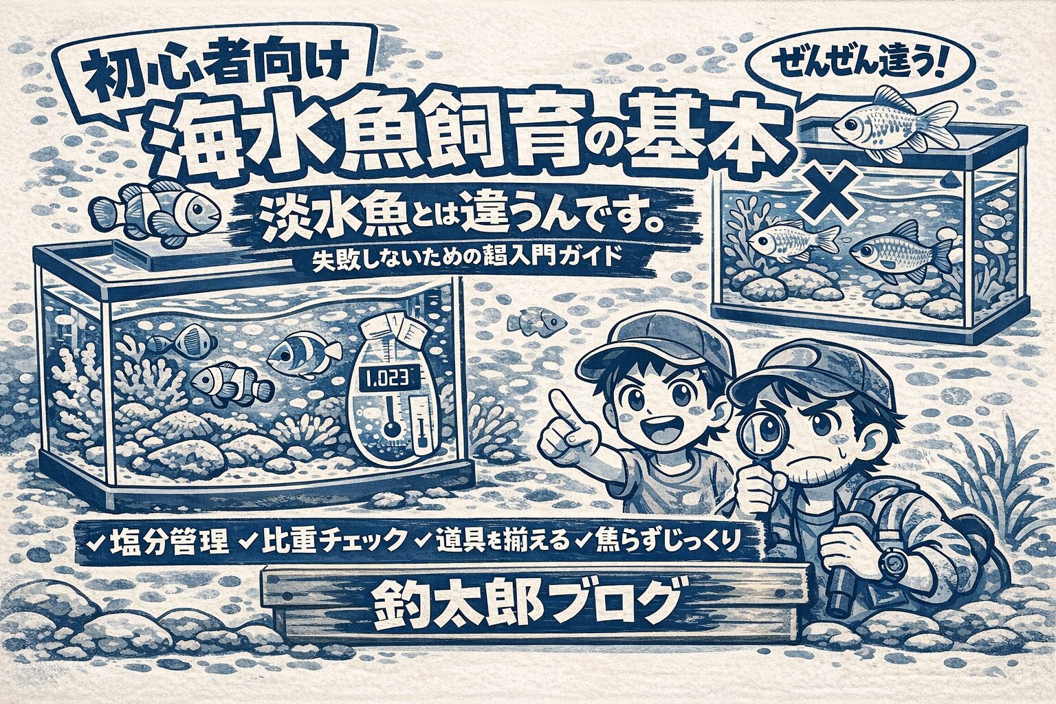海水魚飼育・よくある失敗事例集 初心者が9割ハマる「やらかしパターン全部まとめました」釣太郎