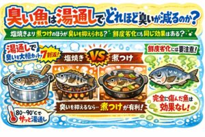 魚の臭い対策は調理以前に下処理で9割決まる、と言っても過言ではありません。釣太郎