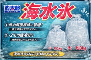 【釣り人の新常識】海水魚に真水氷はNG！海水氷で鮮度を守れ！ ◆ 海水魚に真水氷？それ、実は逆効果。釣太郎