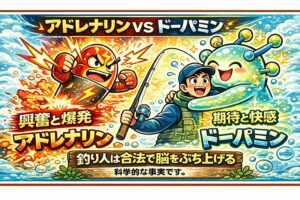 釣り人の脳で起きているアドレナリンとドーパミンの正体。釣太郎