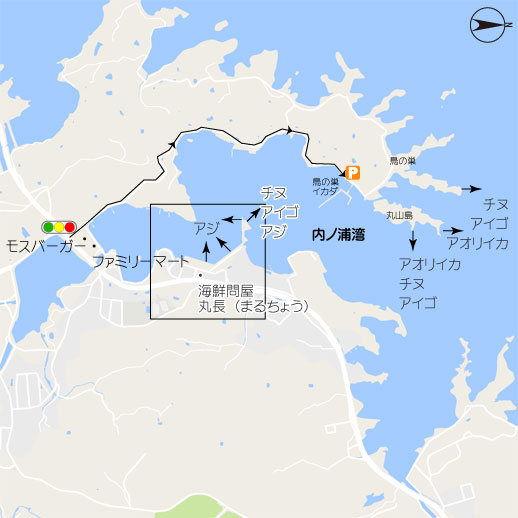和歌山県田辺市内之浦漁港でアジ爆湧き。平均25㎝ぐらいたまに尺アジ混ざる。釣太郎