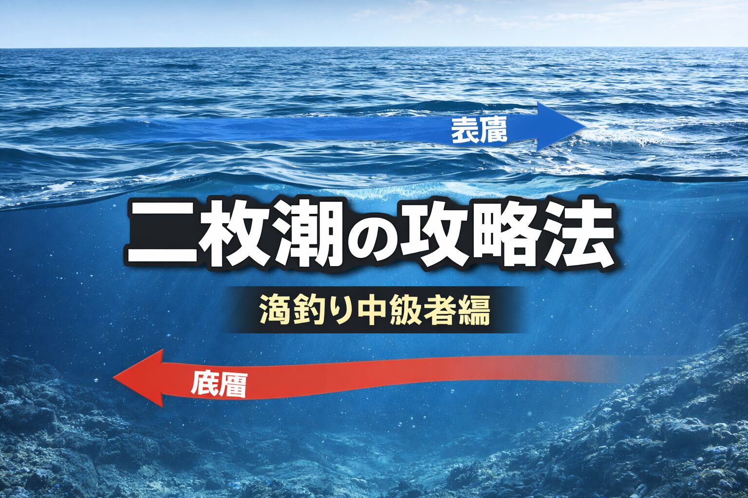二枚潮は厄介。しかし 読めれば差がつく。入門者は「釣れない」で終わる。中級者は「なぜ釣れないか」を考える。上級者は“層と流れ”を読む。釣太郎