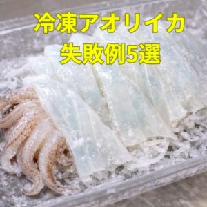 冷凍アオリイカ｜99％がやっている失敗例5選 なぜ水っぽくなるのか？釣太郎