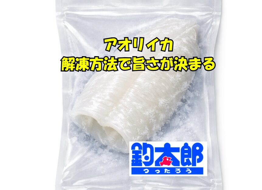 冷凍アオリイカ、旨味の9割は「解凍」で決まります。釣太郎