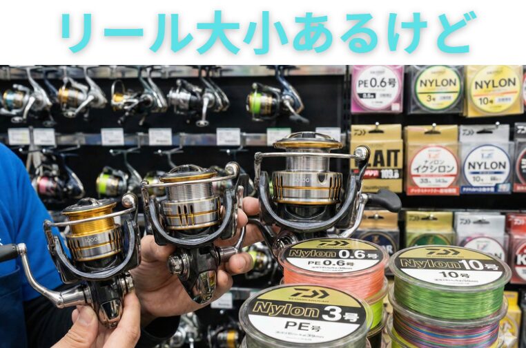 リールの大きさとラインの太さは「比例」する。海釣り入門。釣太郎