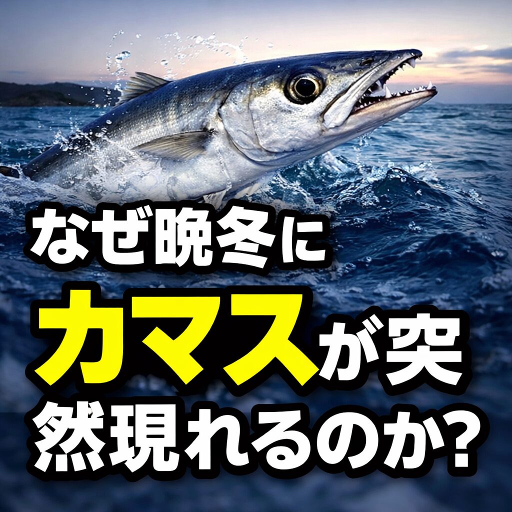 晩冬カマスは偶然ではない。水温の底打ち。黒潮の押し。ベイトの接岸。 澄み潮。これが揃うと現れる。釣太郎