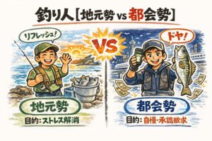 同じ場所・同じ釣り方でも「流れる時間」は違う。都会遠征組と地元釣り人の決定的な差.釣太郎