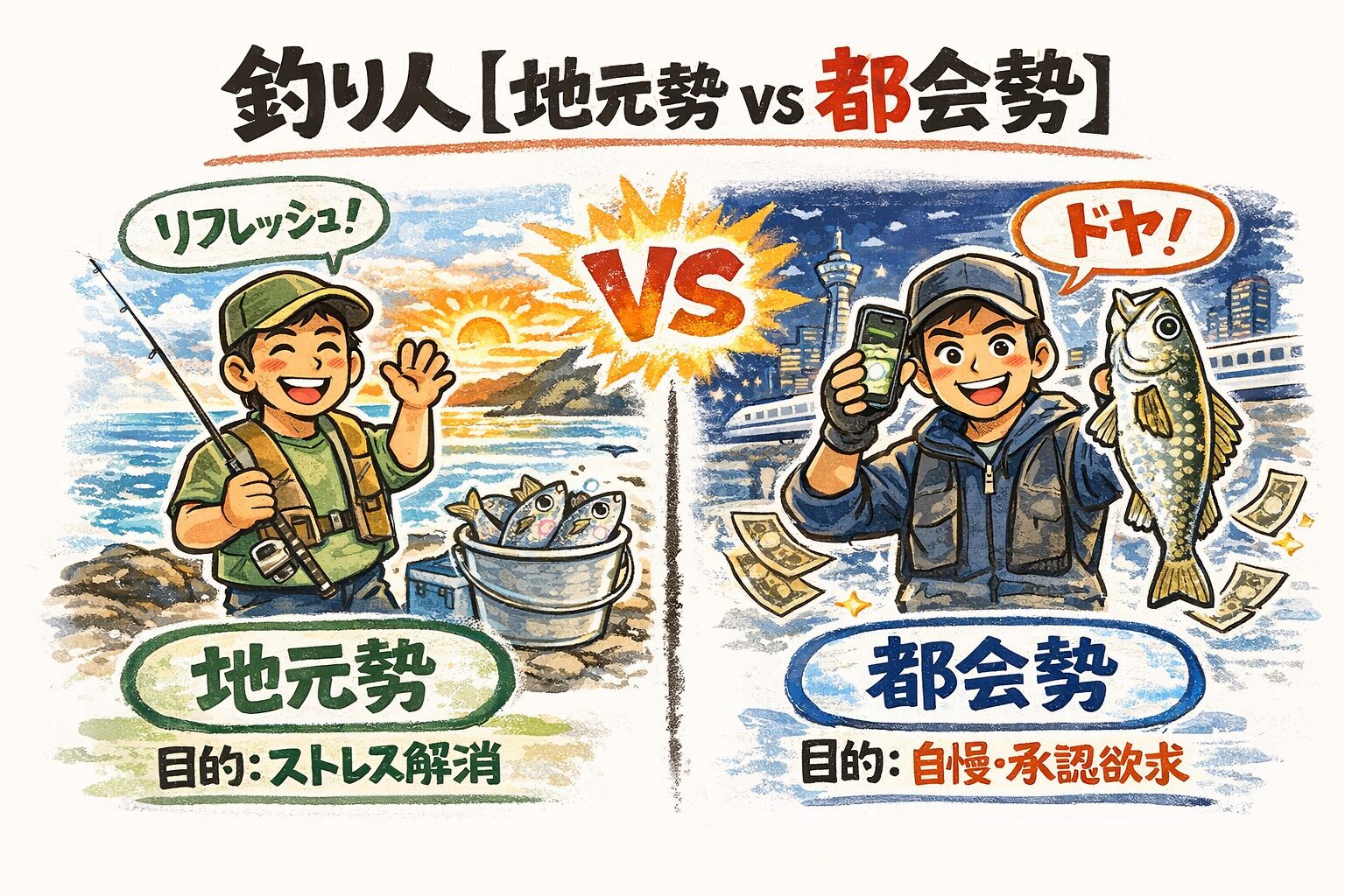 同じ場所・同じ釣り方でも「流れる時間」は違う。都会遠征組と地元釣り人の決定的な差.釣太郎