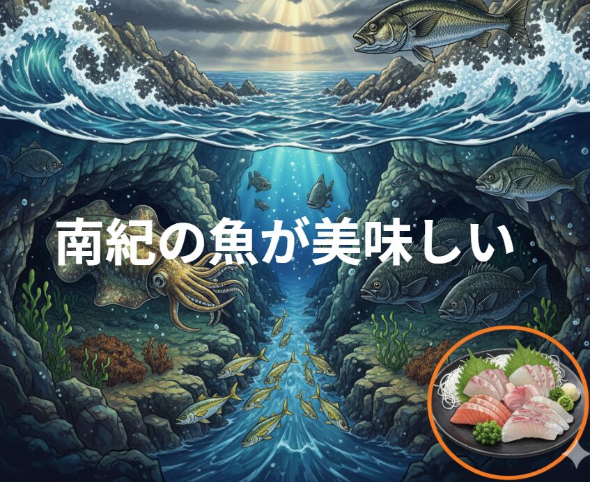 南紀の魚が美味しいのは、単に「海が綺麗だから」だけではありません。 過酷な地形に立ち向かい、その恩恵を最大限に受けて生き抜いた「生命の結晶」釣太郎