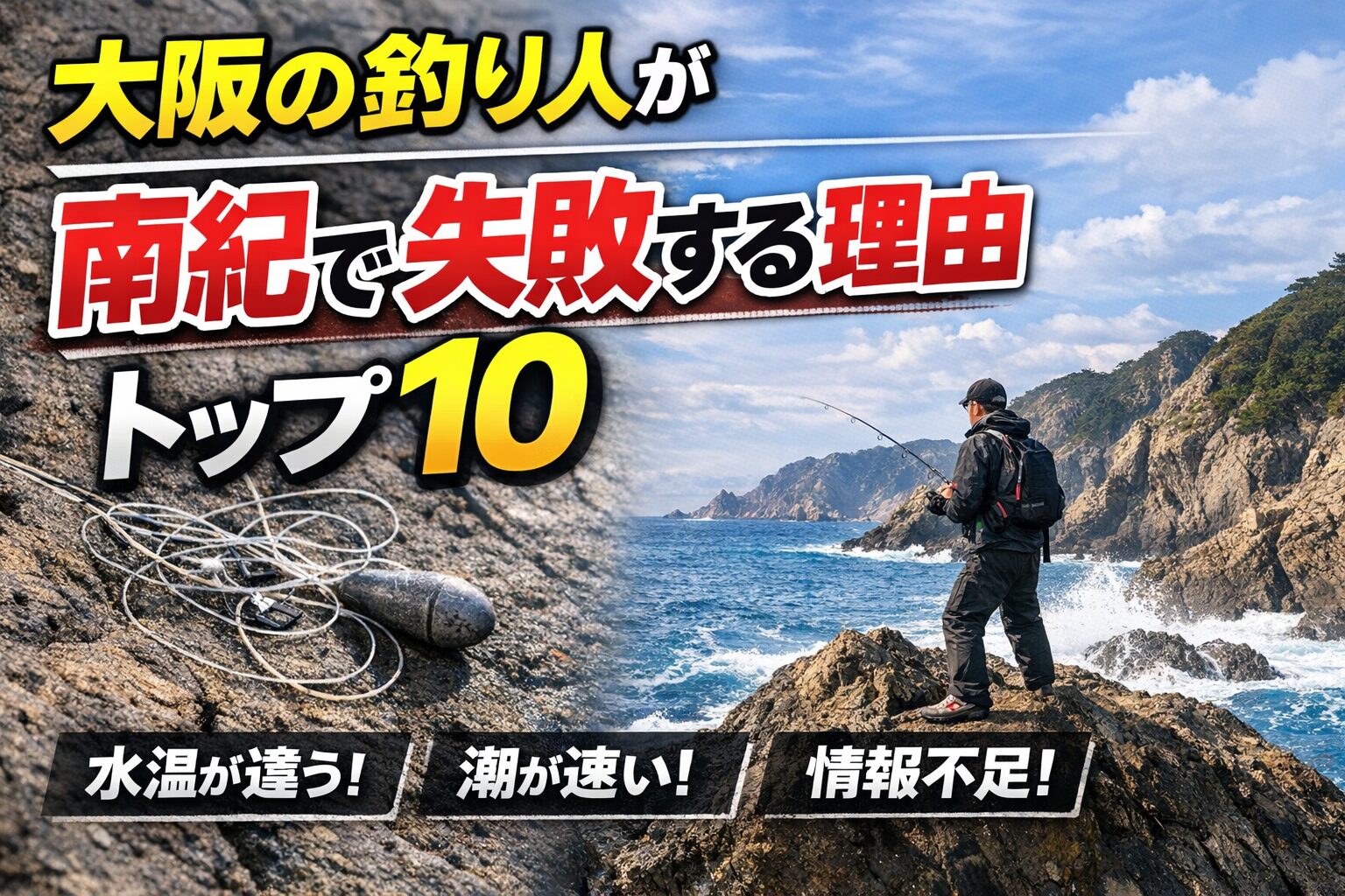 南紀は「魚が多い場所」ではなく「海を理解した人が釣れる場所」。水温を見る・潮流を見る・装備を合わせる・事前情報を取る.釣太郎