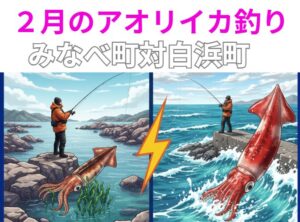 2月中旬のアオリイカ攻略：みなべ町 vs 白浜町。勝利の鍵はどこにある？釣太郎