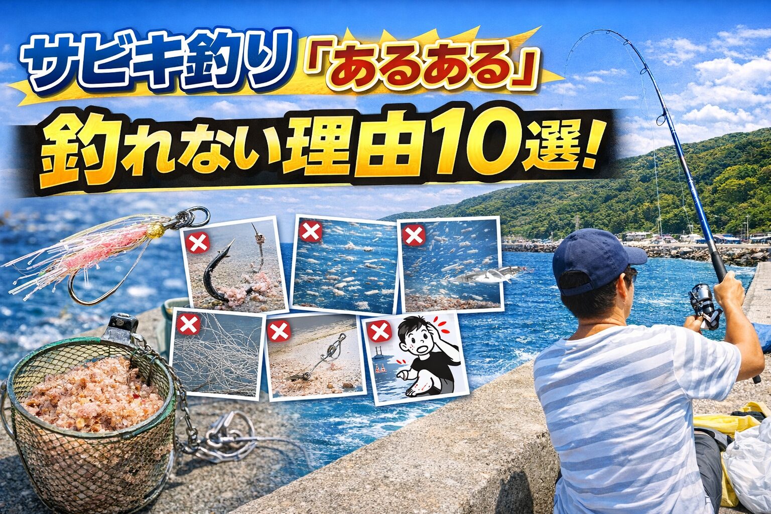 サビキ釣り「あるある」釣れない理由10選！　初心者NG集！釣太郎