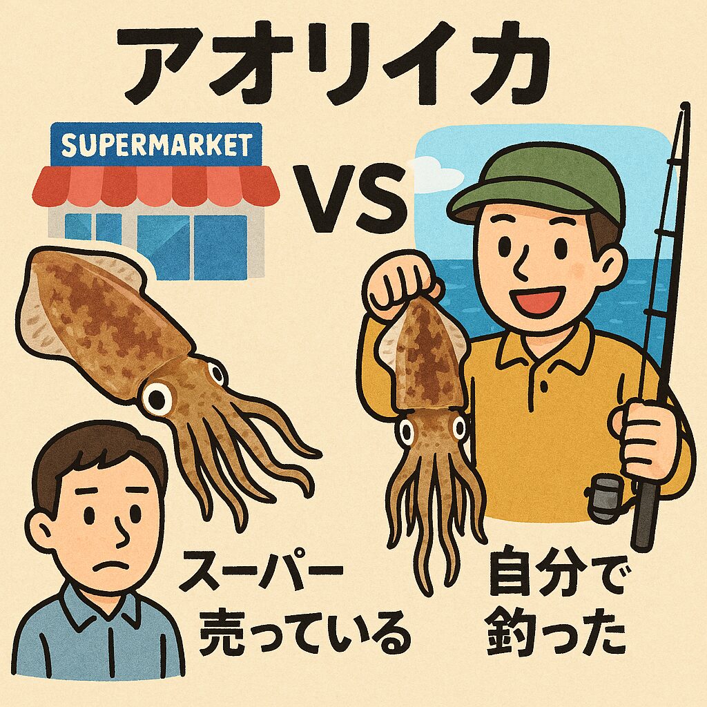 「自分で釣ったアオリイカの方がうまい」という感覚は完全に正しい。釣り人だけが味わえる“本物の甘さ”は、スーパーではなかなか再現できません。釣太郎