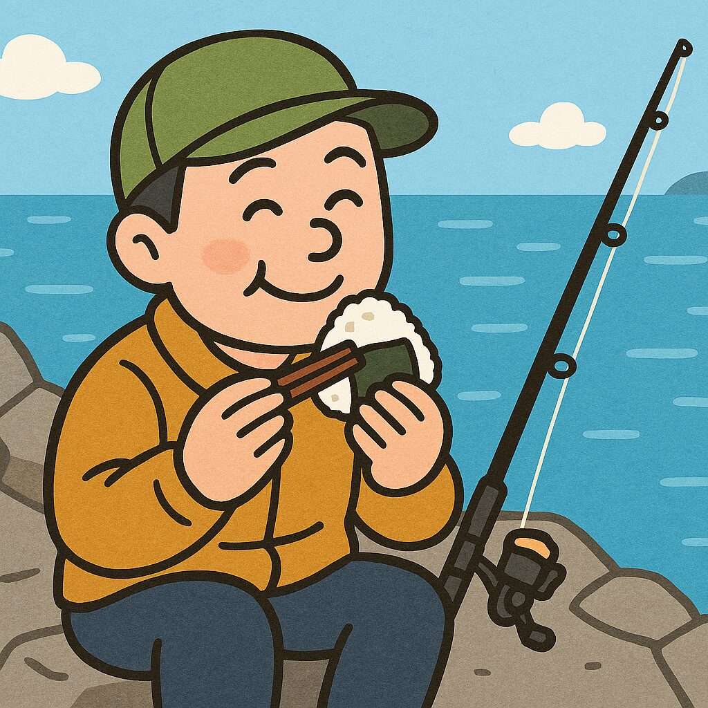 「釣り場で食べるおにぎりが美味しい理由」を科学・心理・環境から解説。転地効果・空腹・寒さ・非日常・達成感が味覚を増幅.釣太郎