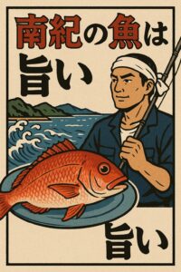 南紀の魚が美味しいのは、「険しい地形」が魚を鍛え、「四季の変化」が魚に最高の栄養を授ける。釣太郎