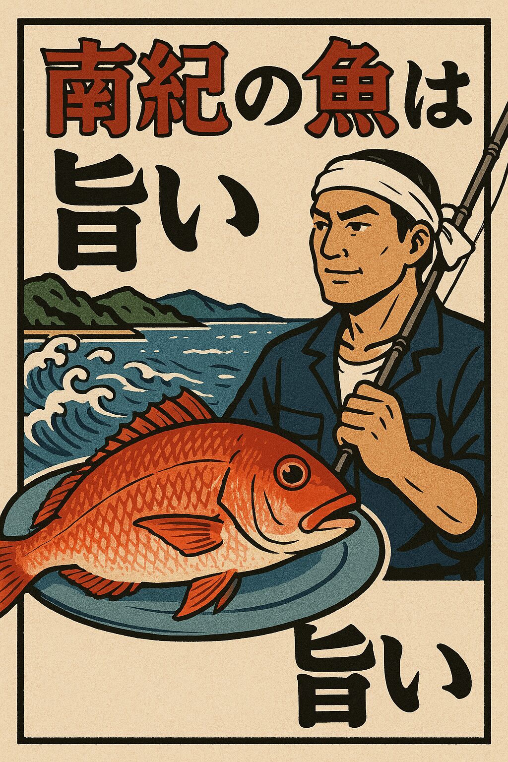 南紀の魚が美味しいのは、「険しい地形」が魚を鍛え、「四季の変化」が魚に最高の栄養を授ける。釣太郎