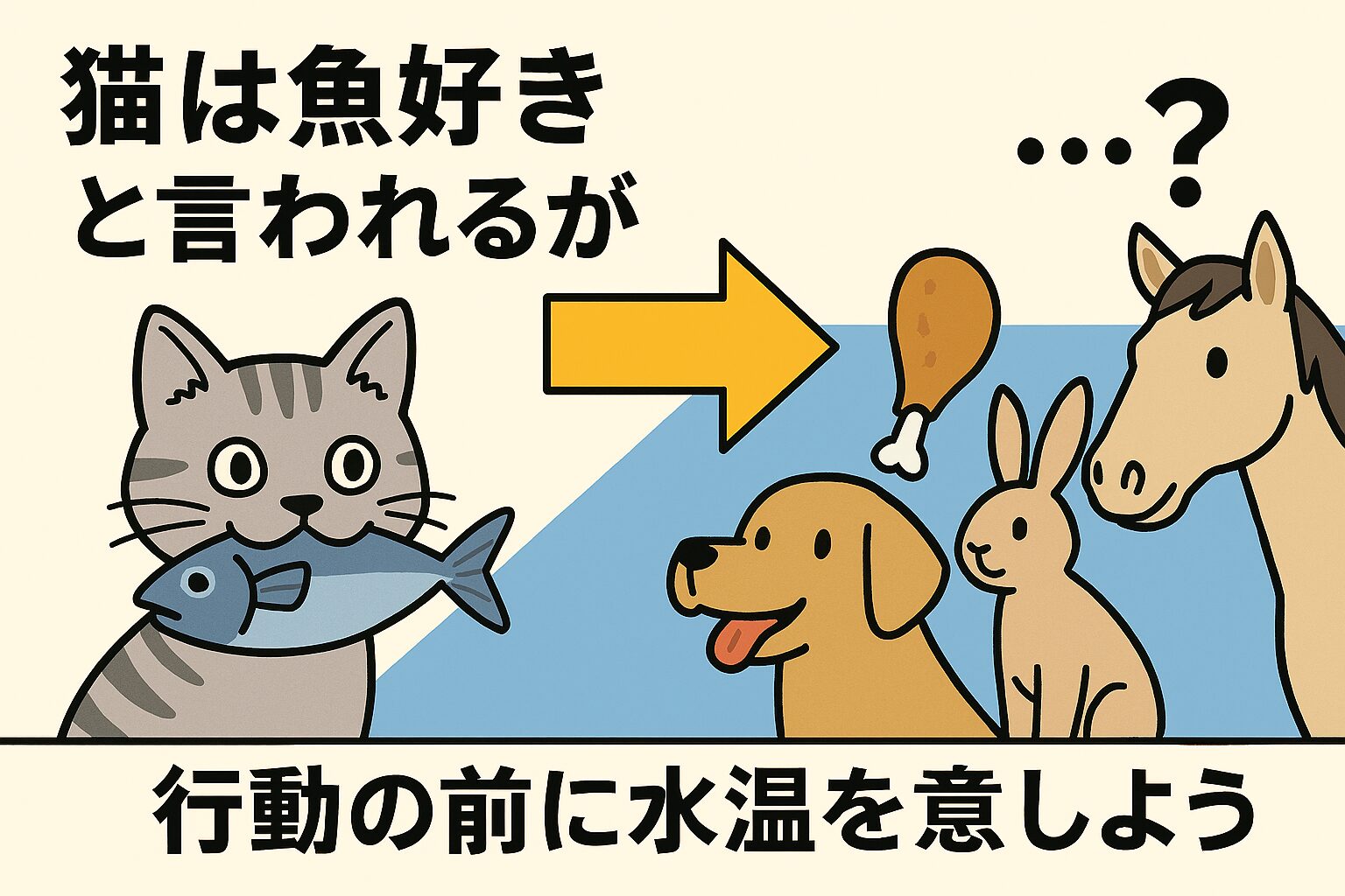 「猫は魚が好き」というイメージは、日本の食文化や生活環境、メディアの影響によって作られたもの。釣太郎